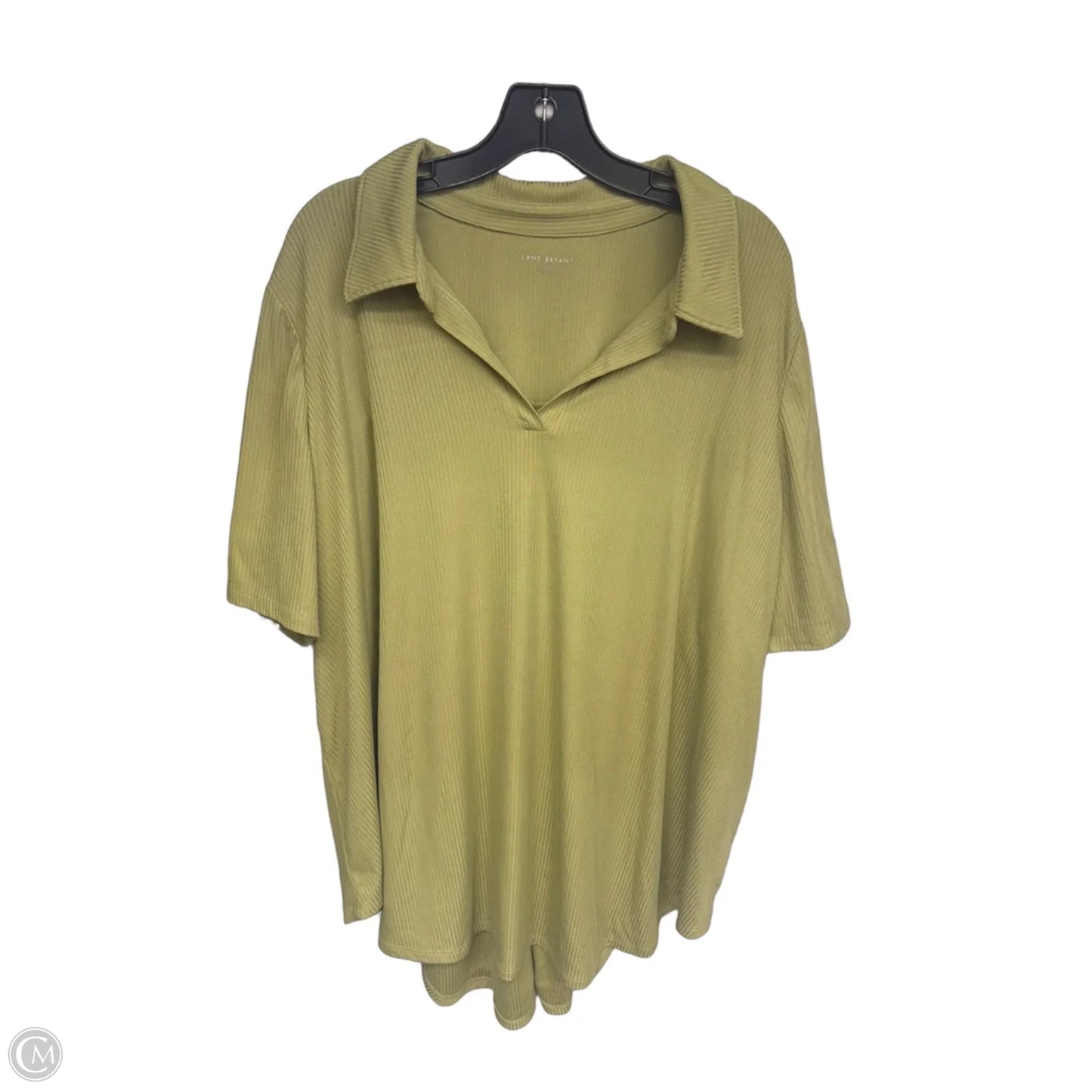 Top Short Sleeve By Lane Bryant In Green, Size: 3x