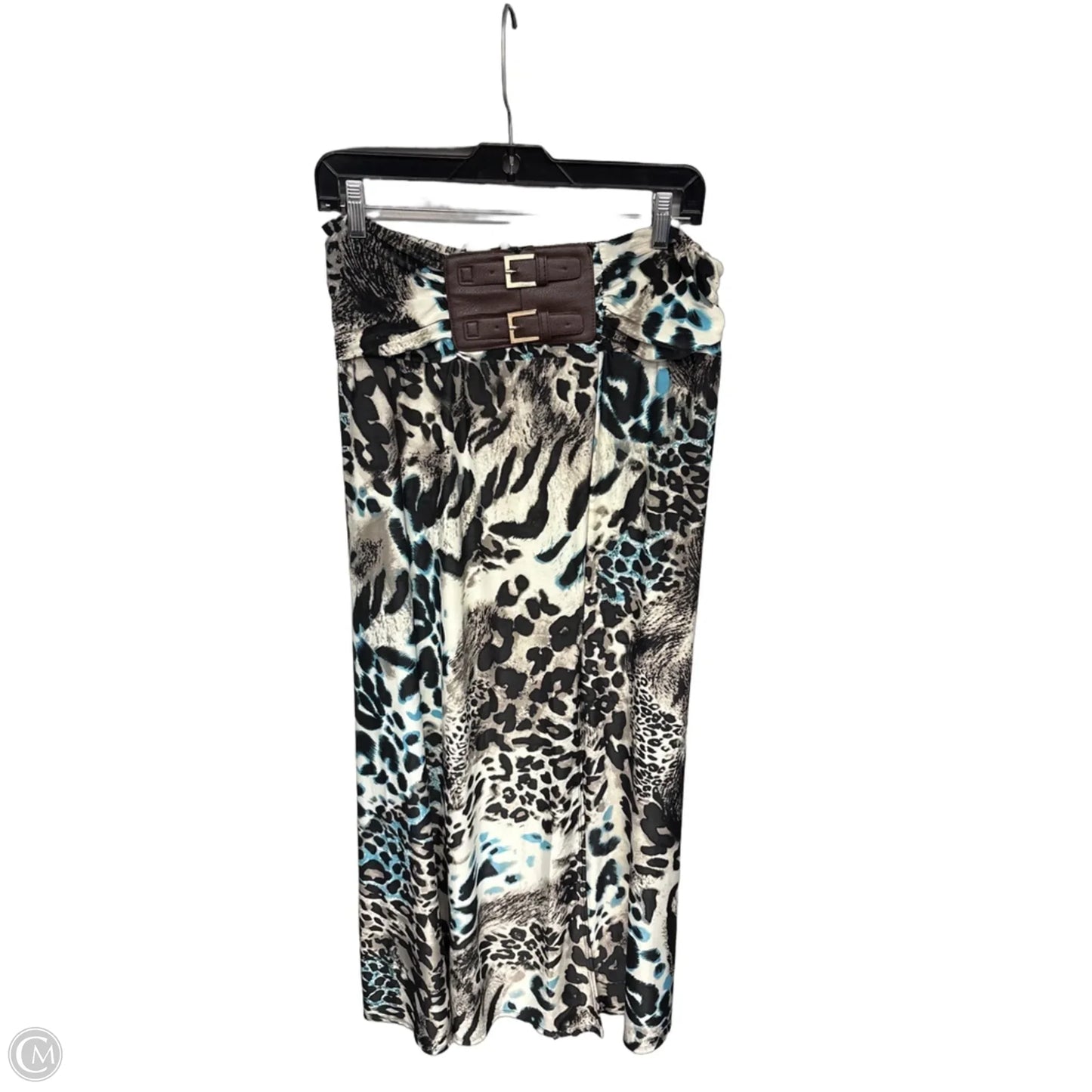 Skirt Maxi By Venus In Blue & Brown, Size: M