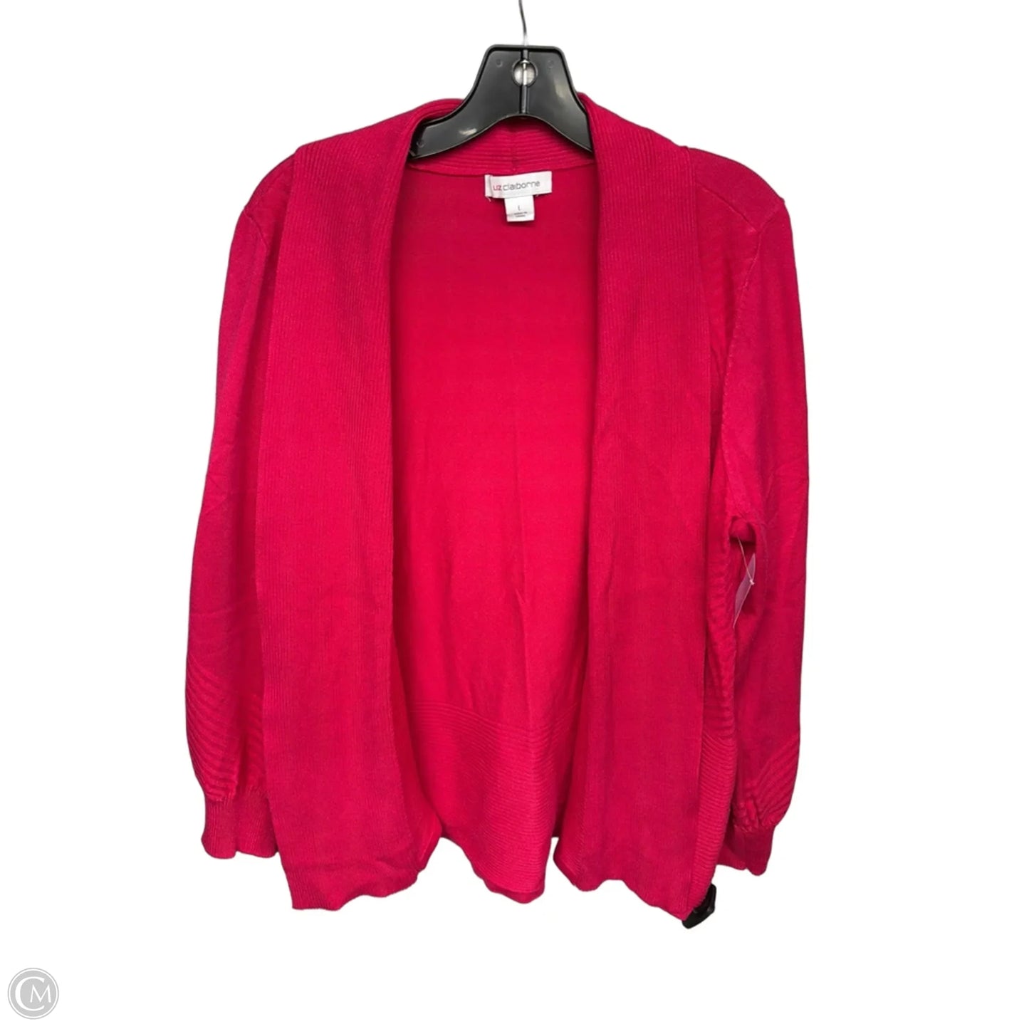 Cardigan By Liz Claiborne In Pink, Size: L