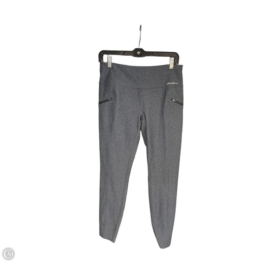 Athletic Leggings By Eddie Bauer In Grey, Size: M