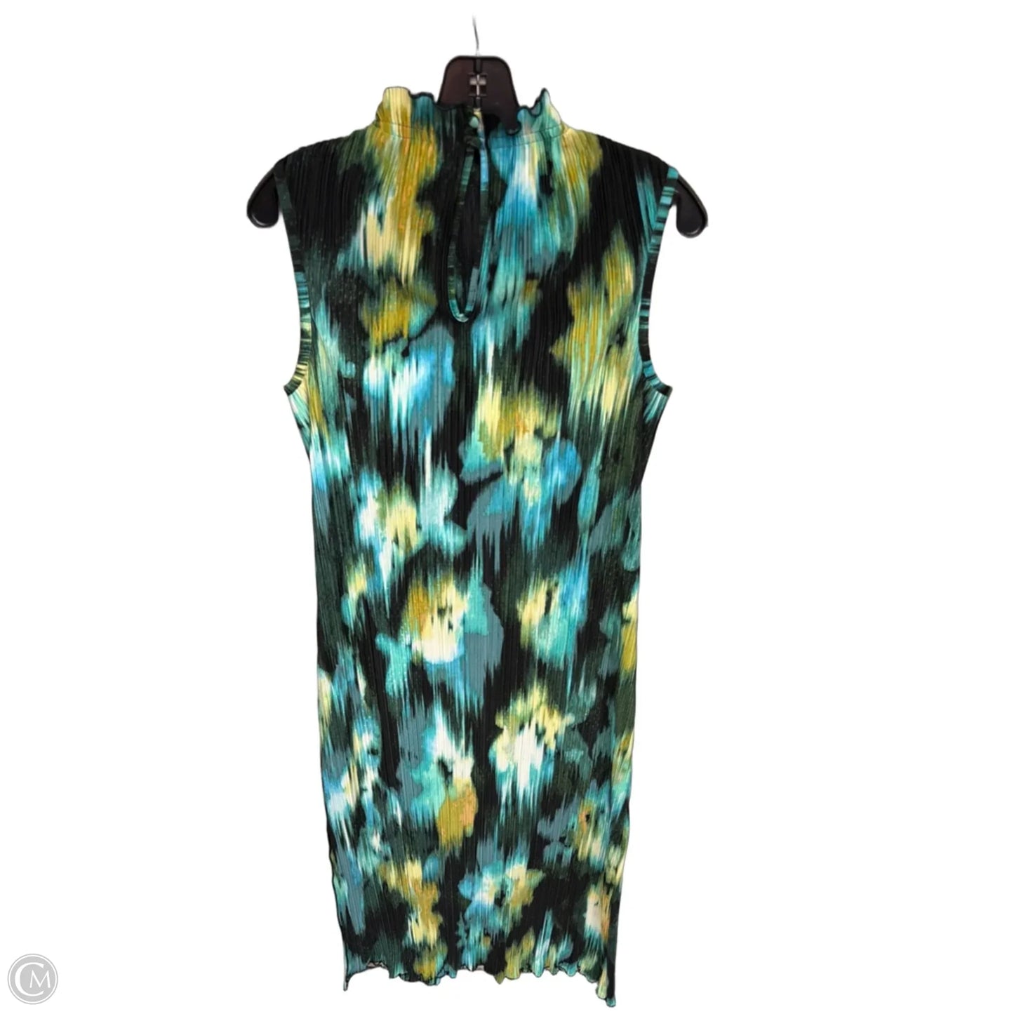 Dress Casual Maxi By Future Collective In Blue & Green, Size: S