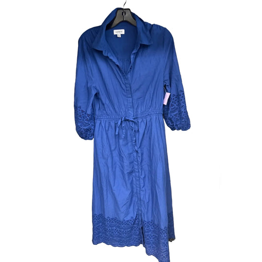 Dress Casual Maxi By Evereve In Blue, Size: M