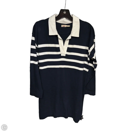 Dress Casual Short By Faherty In Blue & White, Size: S