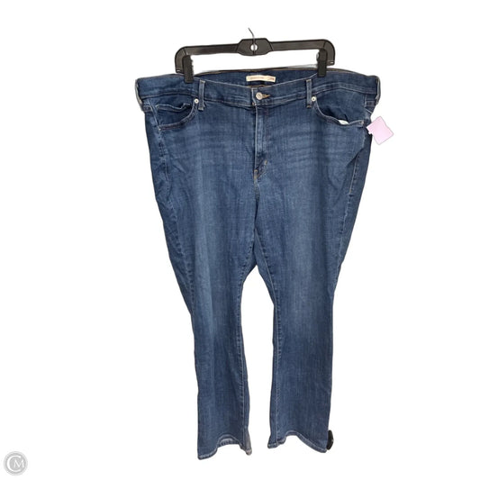 Jeans Straight By Levis In Blue Denim, Size: 24