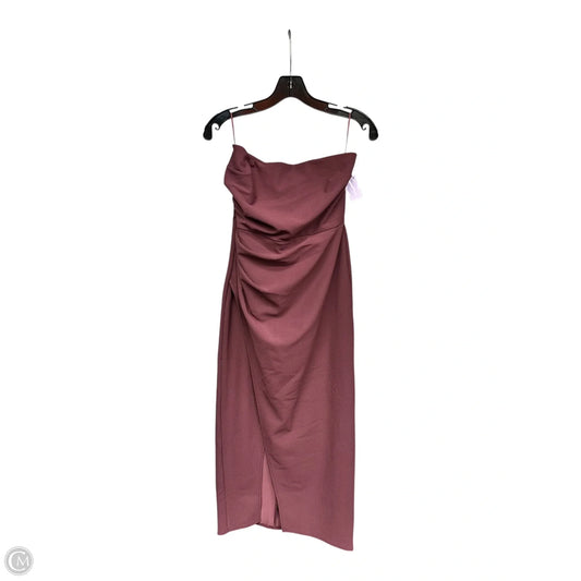 Dress Party Midi By Abercrombie And Fitch In Purple, Size: M