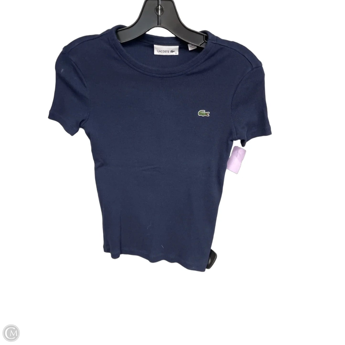 Top Short Sleeve Basic By Lacoste In Navy, Size: Small