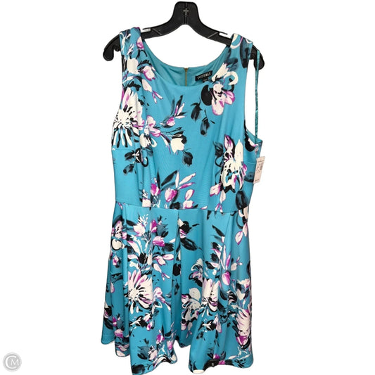Dress Party Midi By Roz And Ali In Floral Print, Size: 20