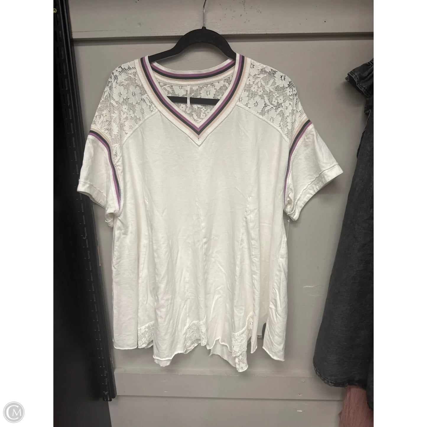 Top Short Sleeve By Free People In White, Size: M