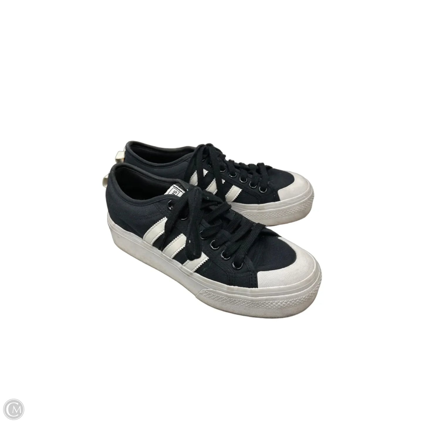 Shoes Sneakers By Adidas In Black & White, Size: 8