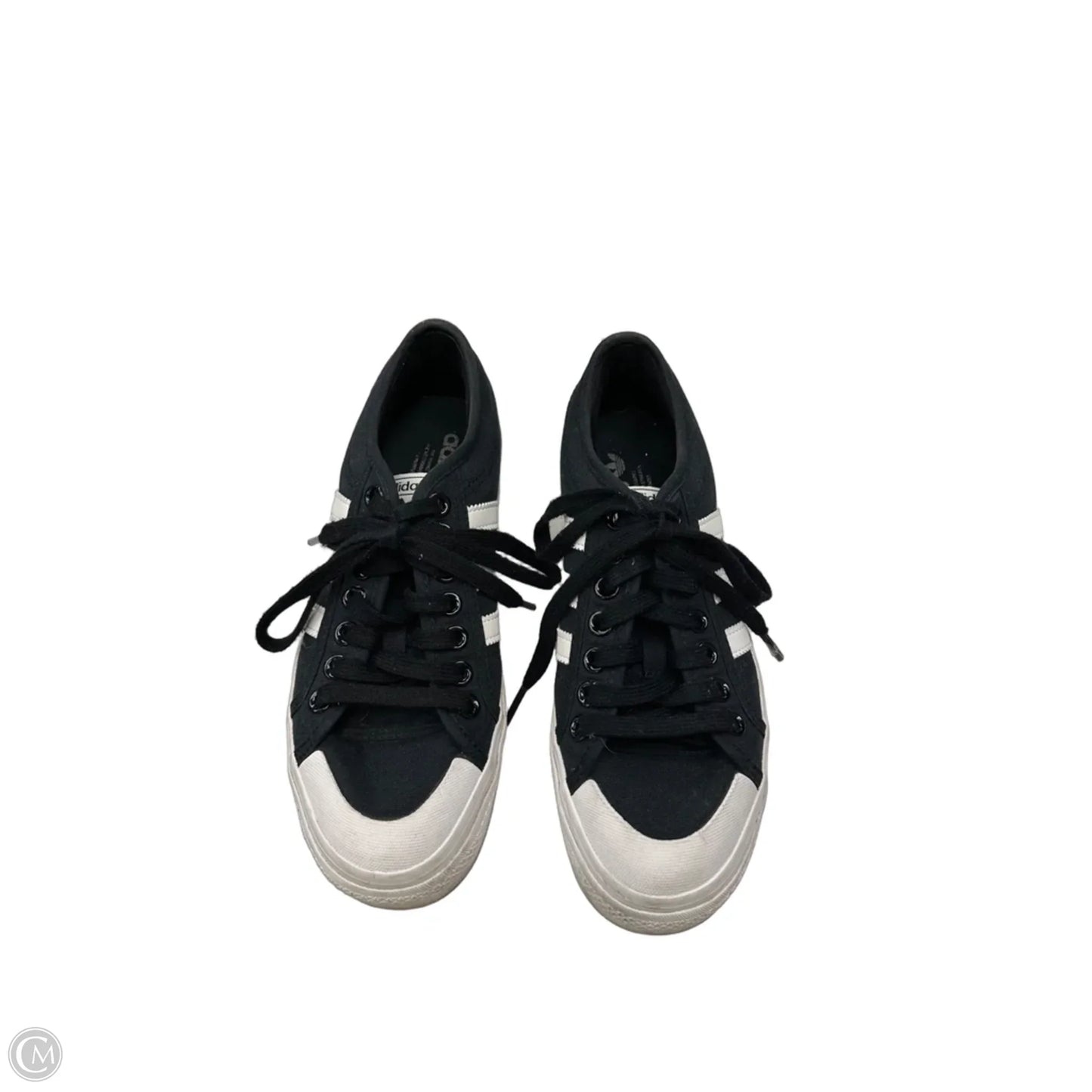 Shoes Sneakers By Adidas In Black & White, Size: 8