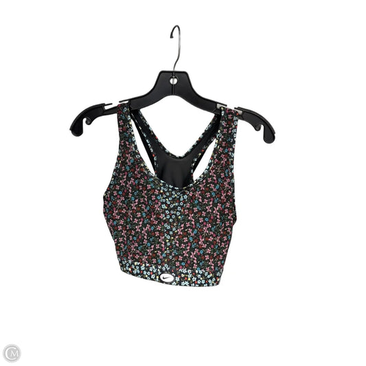 Athletic Bra By Nike Apparel In Floral Print, Size: L
