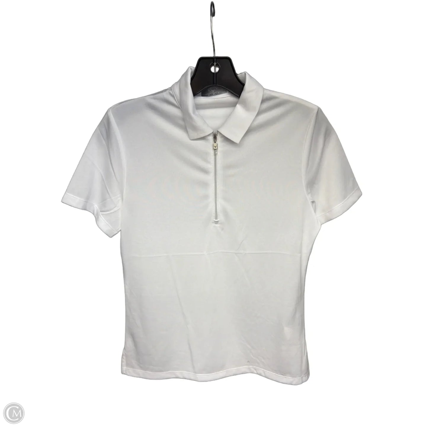 Athletic Top Short Sleeve By Callaway In White, Size: S