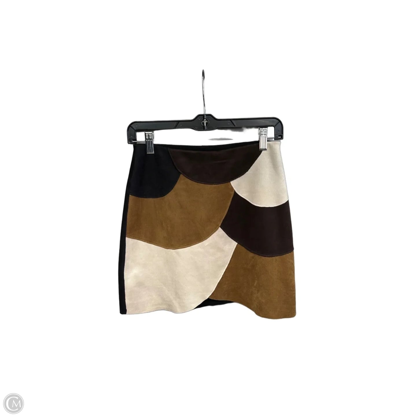 Skirt Mini & Short By Clothes Mentor In Black & Brown, Size: S