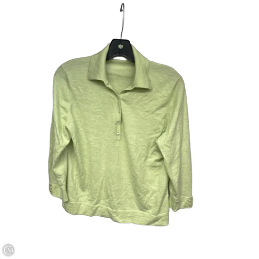 Top 3/4 Sleeve By Clothes Mentor In Green, Size: L