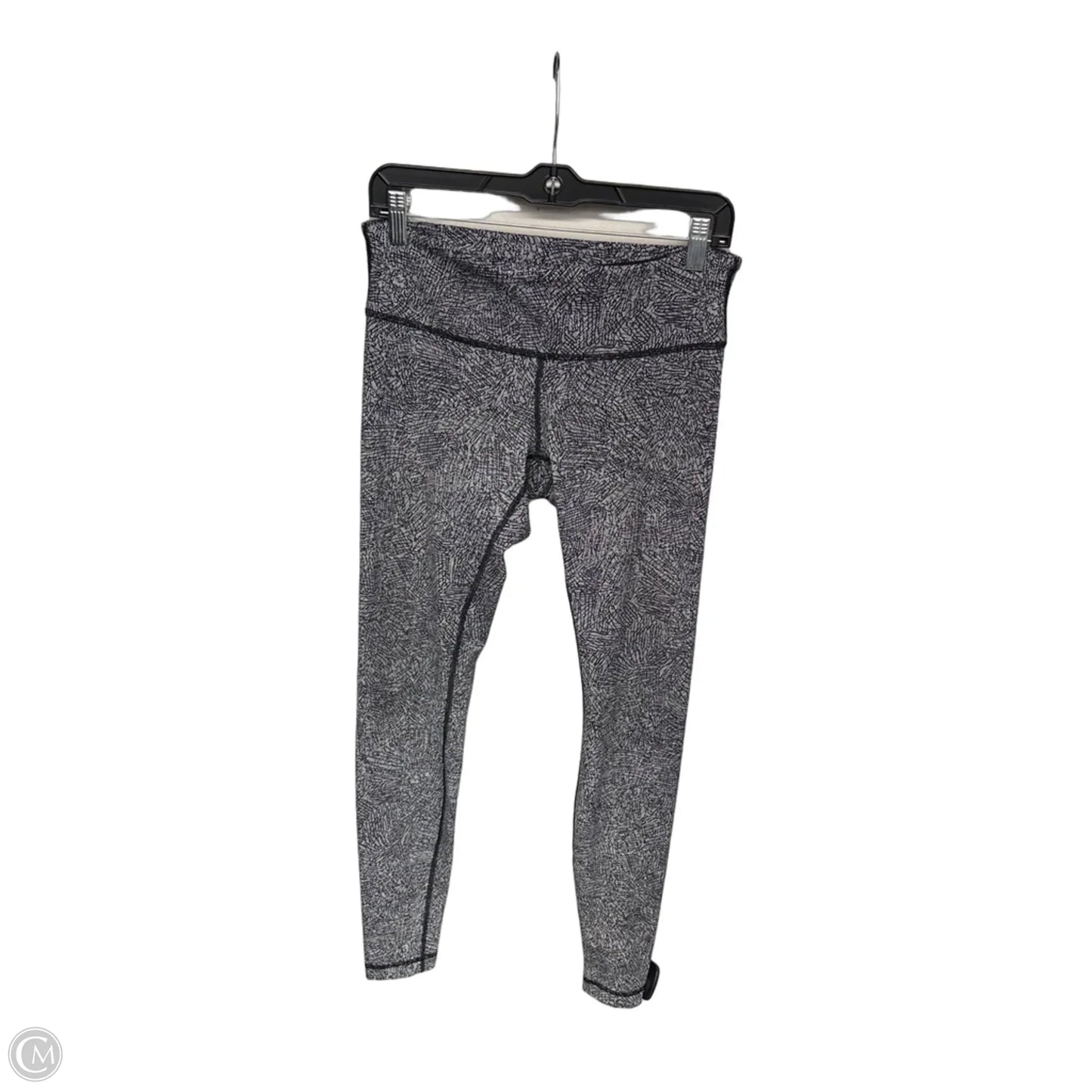 Athletic Leggings By Lululemon In Black & White, Size: 8