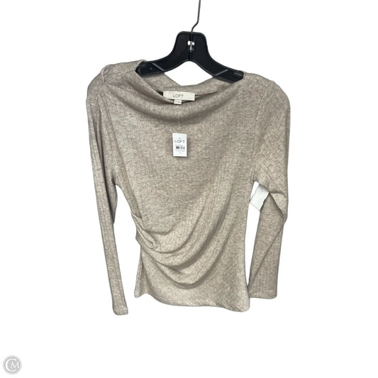 Top Long Sleeve By Loft In Beige, Size: 0