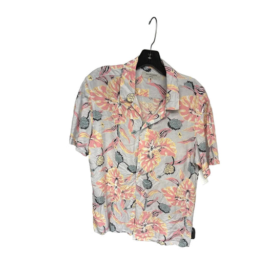 Top Short Sleeve Designer By All Saints In Floral Print, Size: M