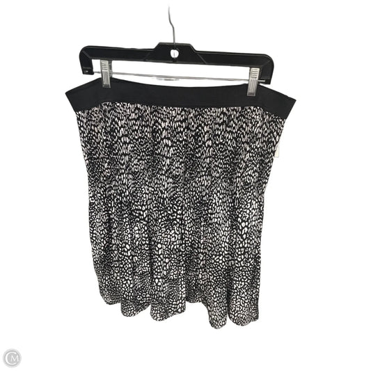 Skirt Mini & Short By Worthington In Black & White, Size: Xlp