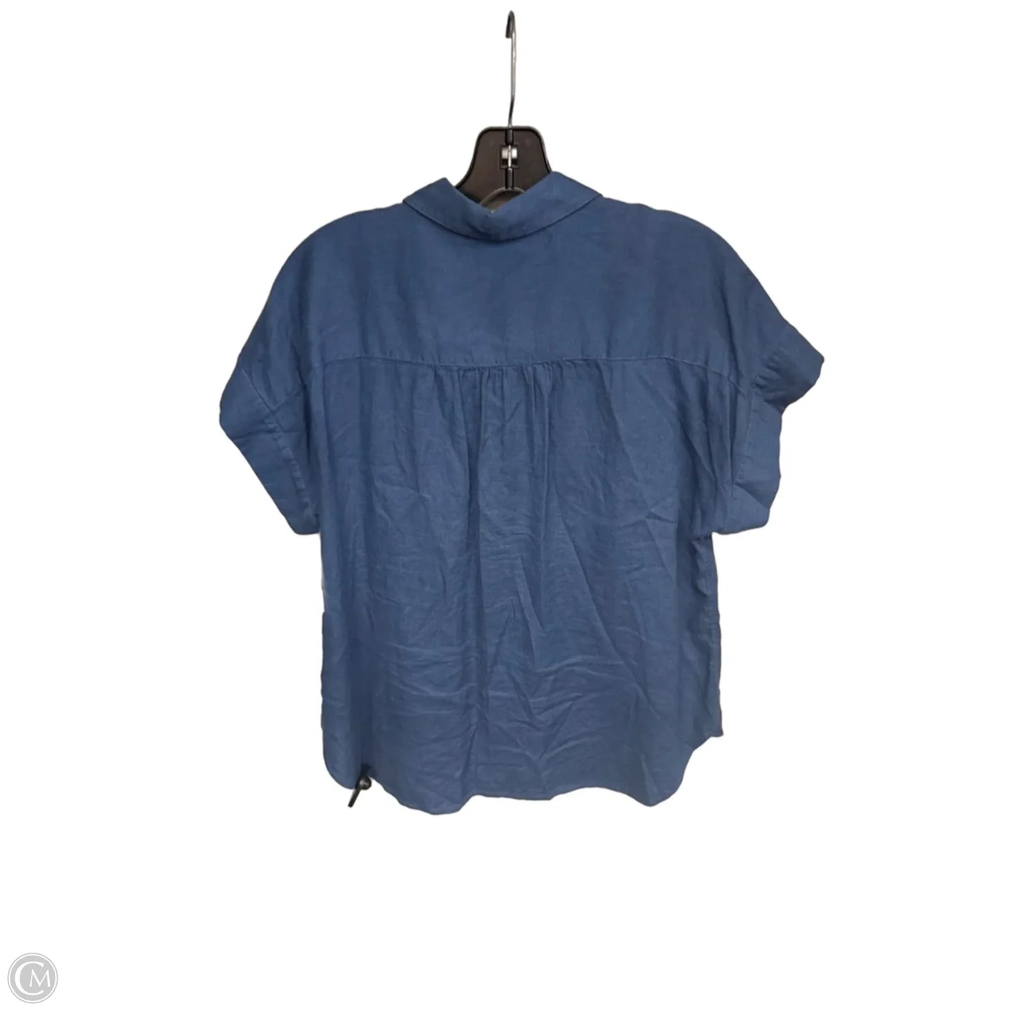 Top Short Sleeve By Caslon In Blue, Size: M
