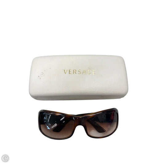 Sunglasses Luxury Designer By Versace, Size: