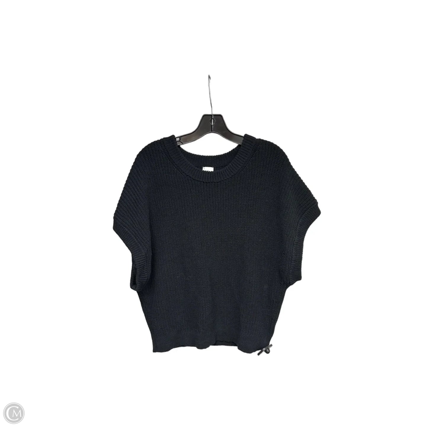 Sweater Short Sleeve By A New Day In Black, Size: Xl