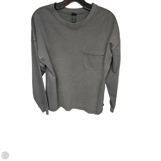 Top Long Sleeve By Wild Fable In Grey, Size: S