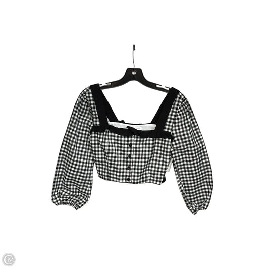 Top 3/4 Sleeve By Bcbgeneration In Black & White, Size: Xs