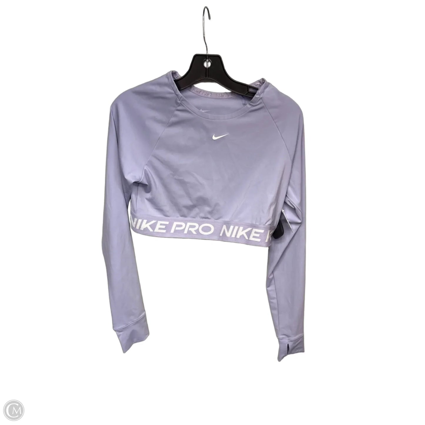 Athletic Top Long Sleeve Crewneck By Nike Apparel In Purple, Size: L