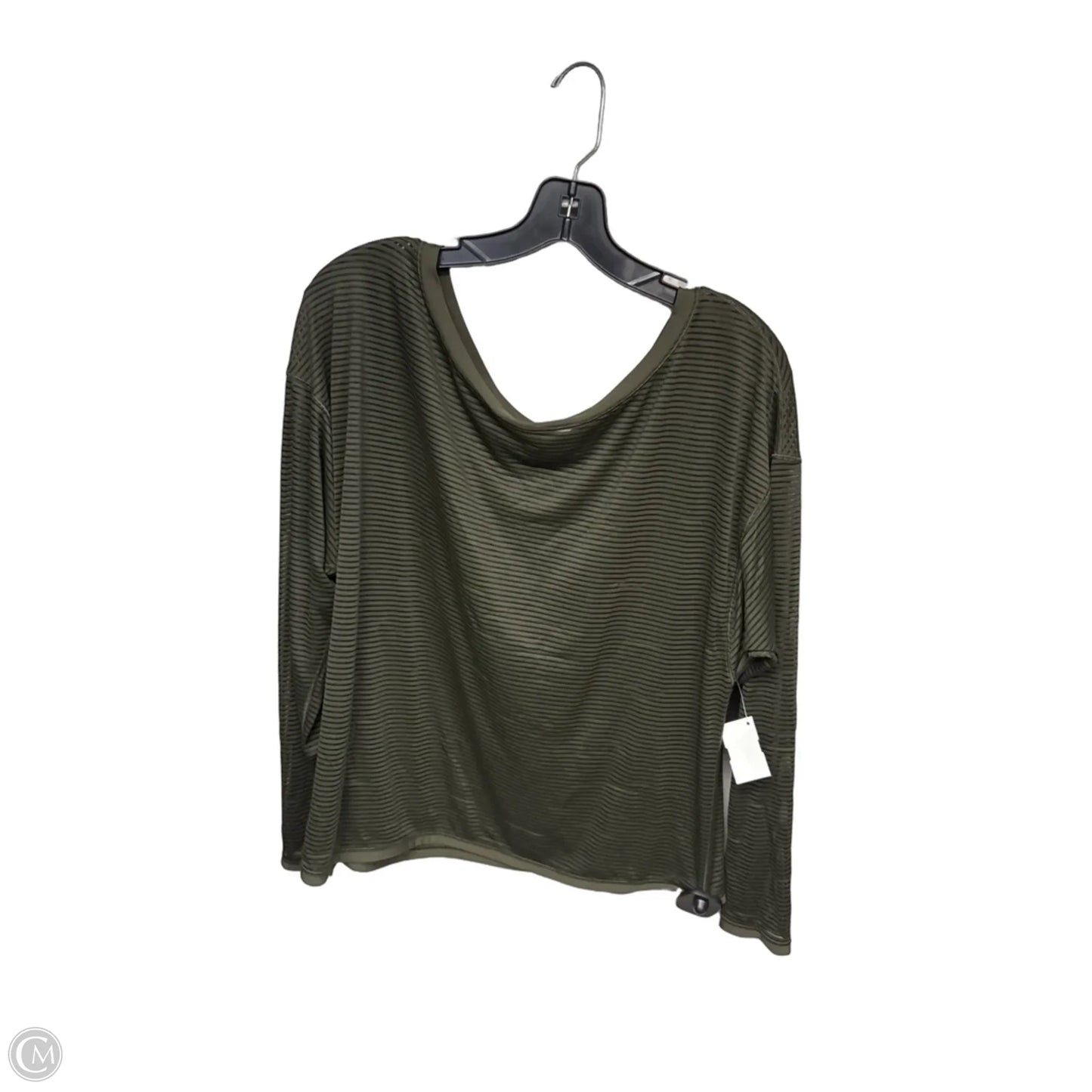 Athletic Top Long Sleeve Crewneck By Lululemon In Green, Size: L