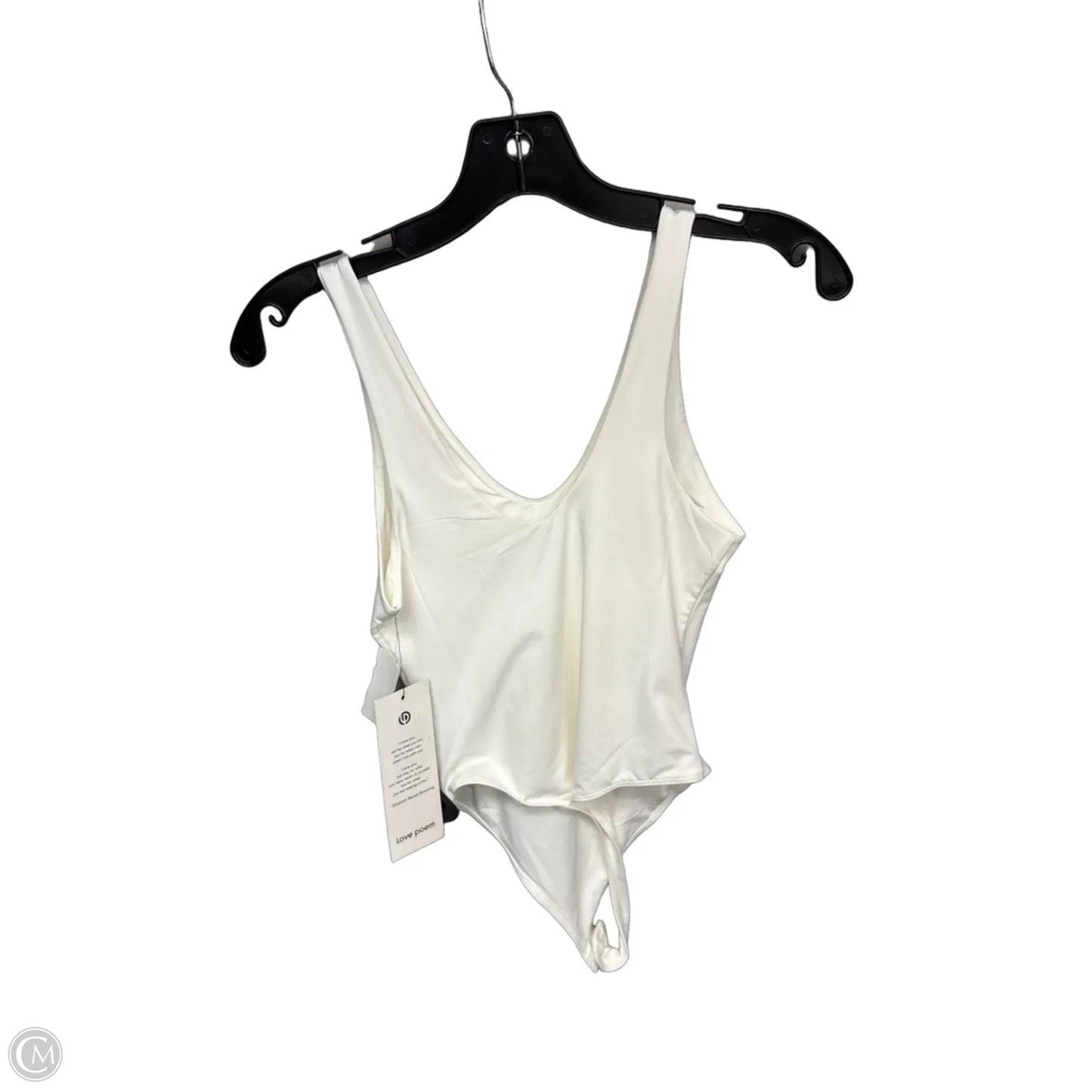 Bodysuit By Clothes Mentor In White, Size: M