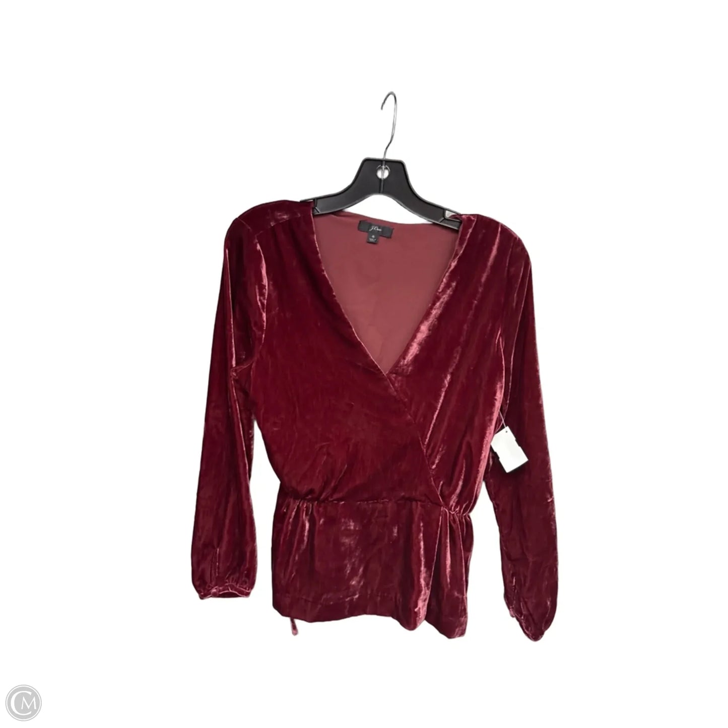 Top Long Sleeve By J. Crew In Red, Size: 6