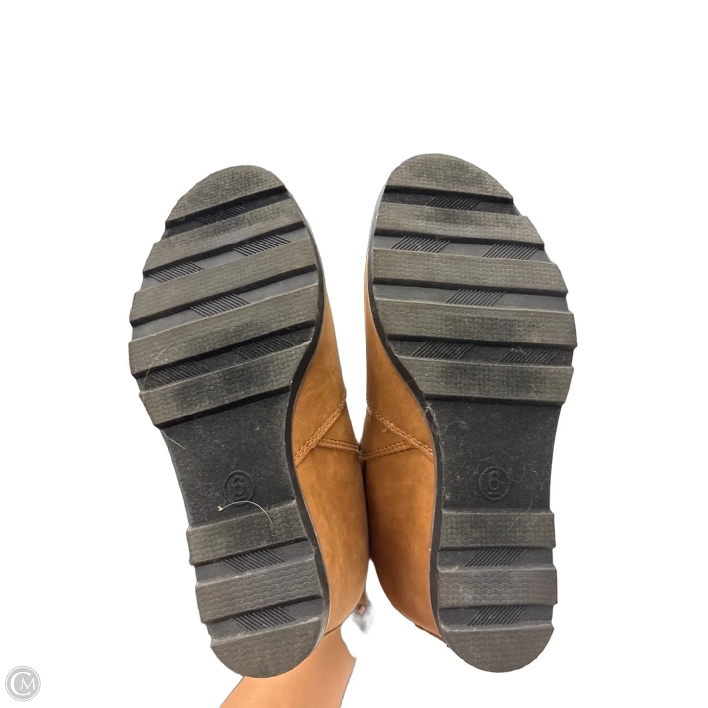 Boots Ankle Heels By Universal Thread In Brown, Size: 6