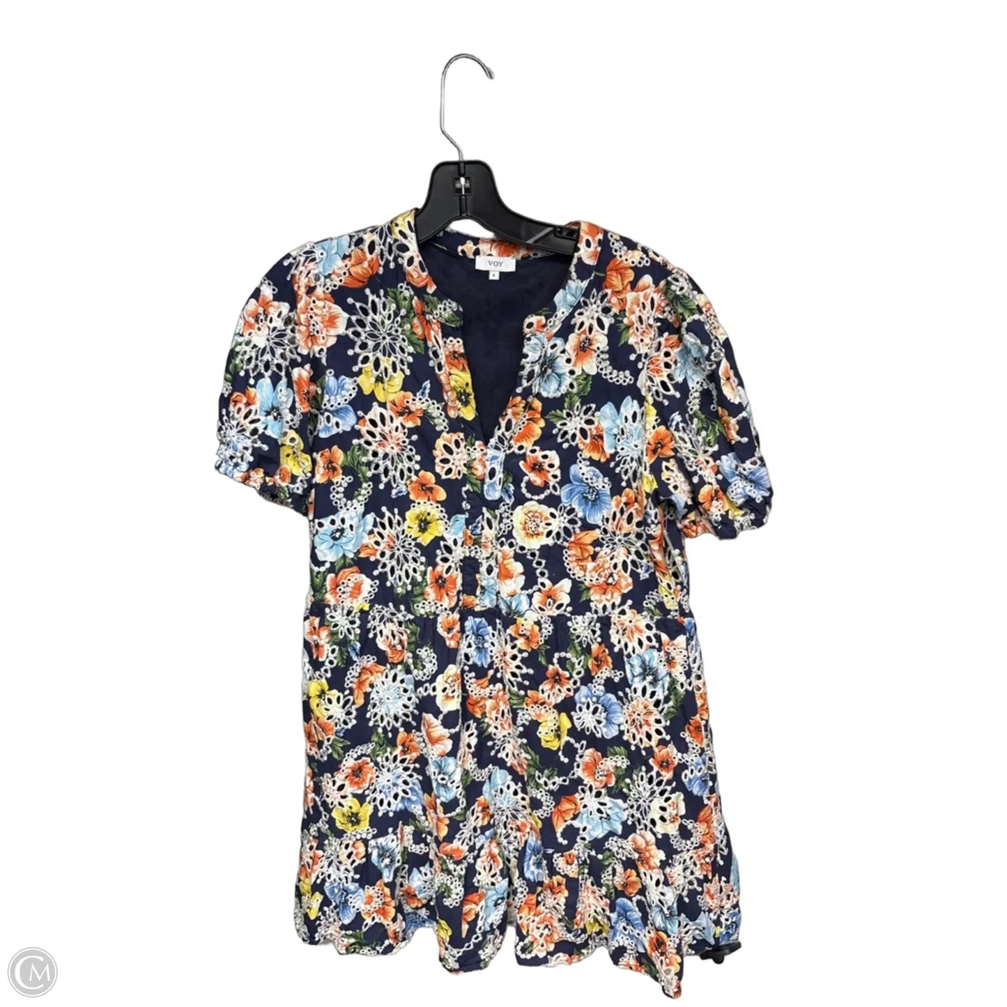 Dress Casual Short By Voy In Floral Print, Size: S