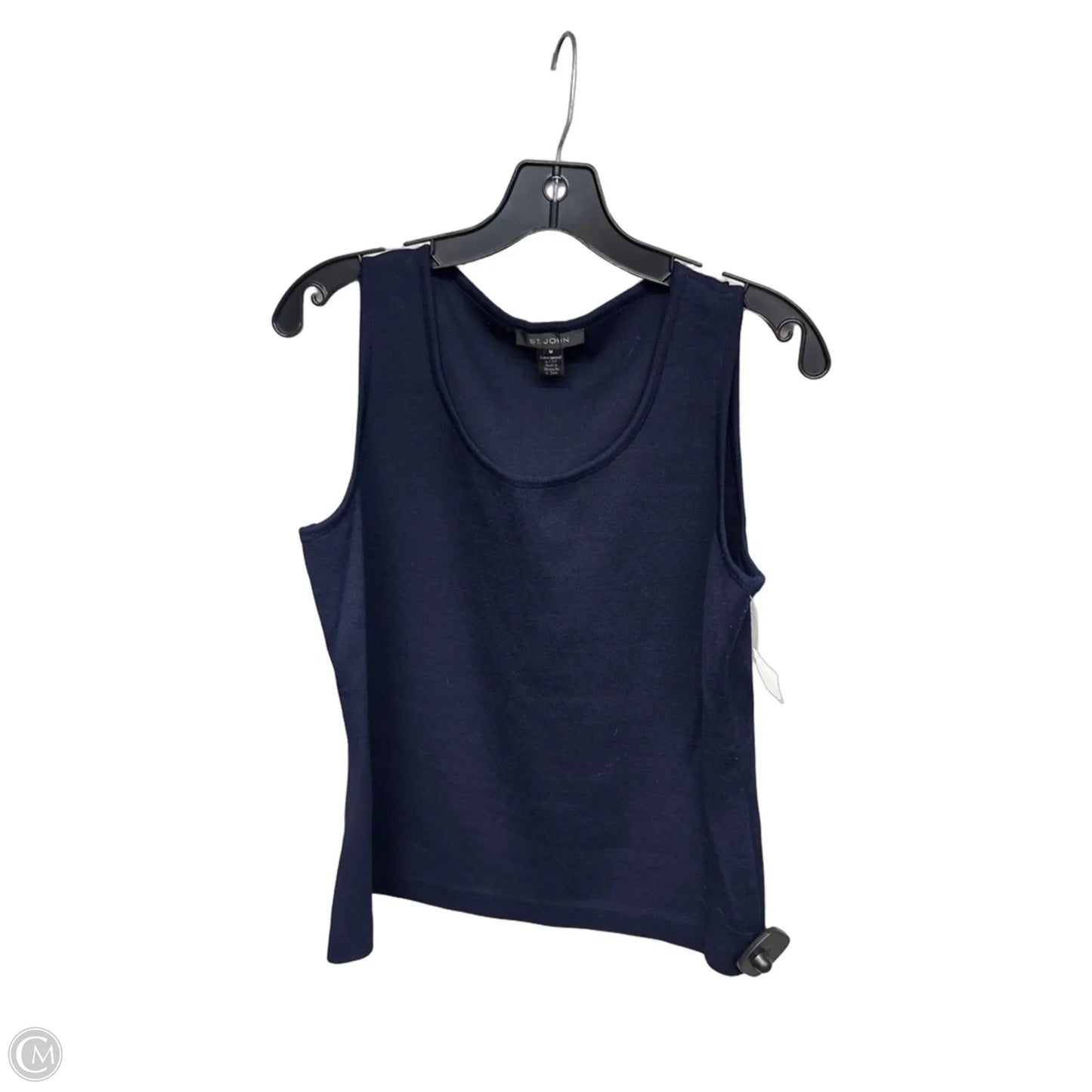 Top Sleeveless By St. John In Blue, Size: M
