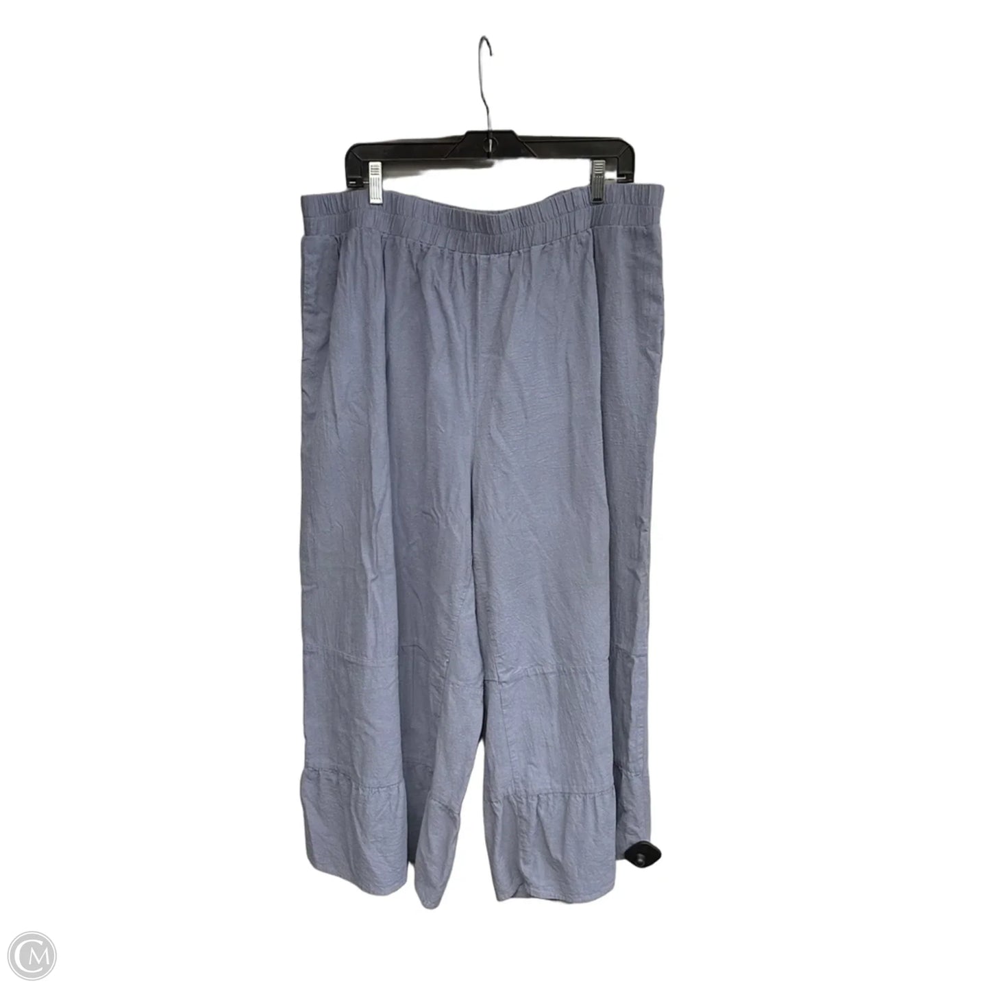 Pants Cropped By Emery Rose In Blue, Size: 4x