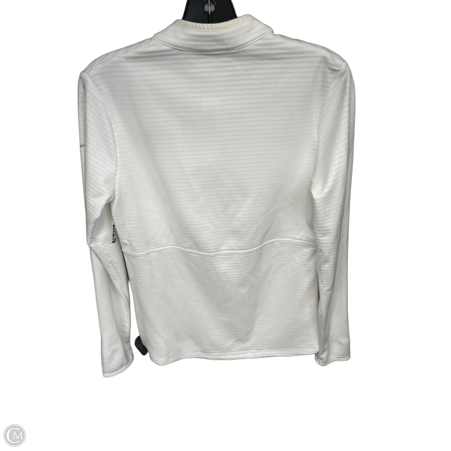 Athletic Top Long Sleeve Collar By Nike Apparel In White, Size: M