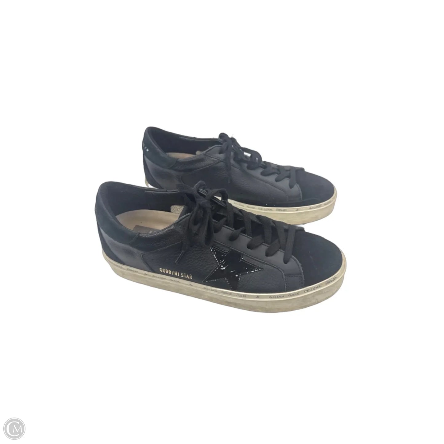 Shoes Luxury Designer By Golden Goose In Black, Size: 9