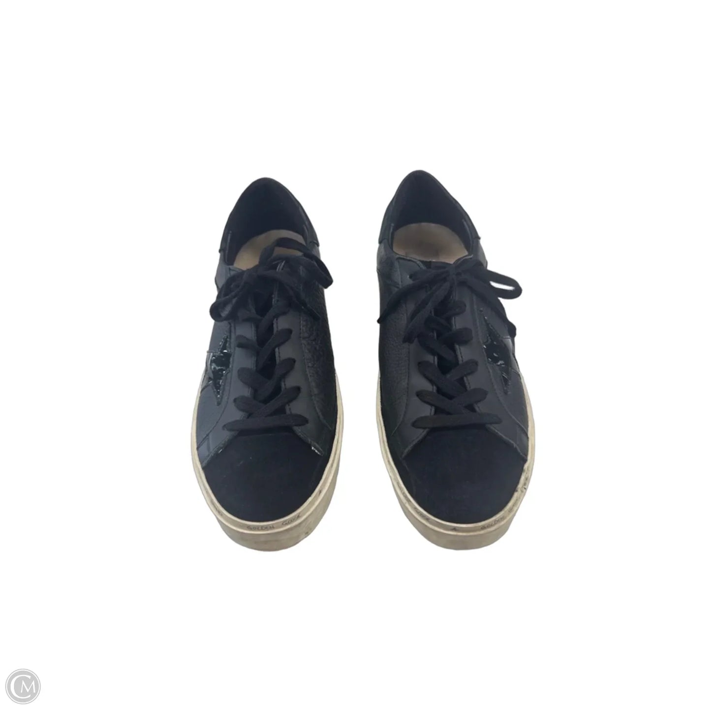 Shoes Luxury Designer By Golden Goose In Black, Size: 9