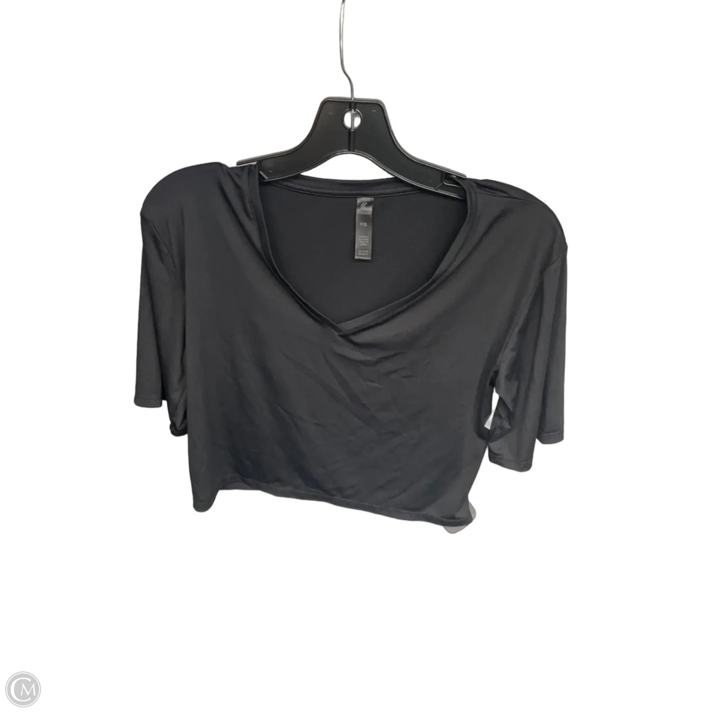 Athletic Top Short Sleeve By Kyodan In Black, Size: S