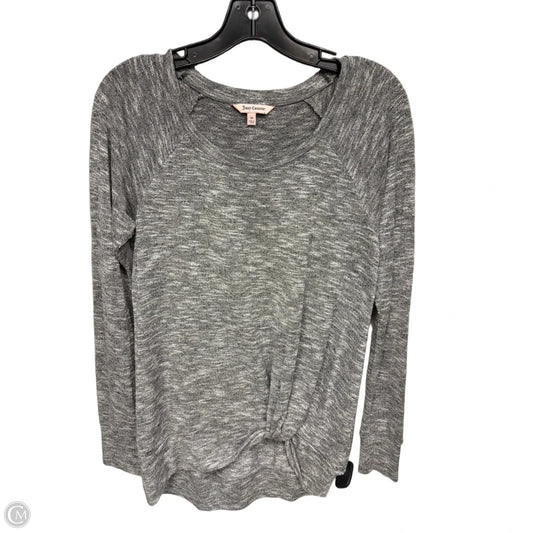 Top Long Sleeve By Juicy Couture In Grey, Size: M