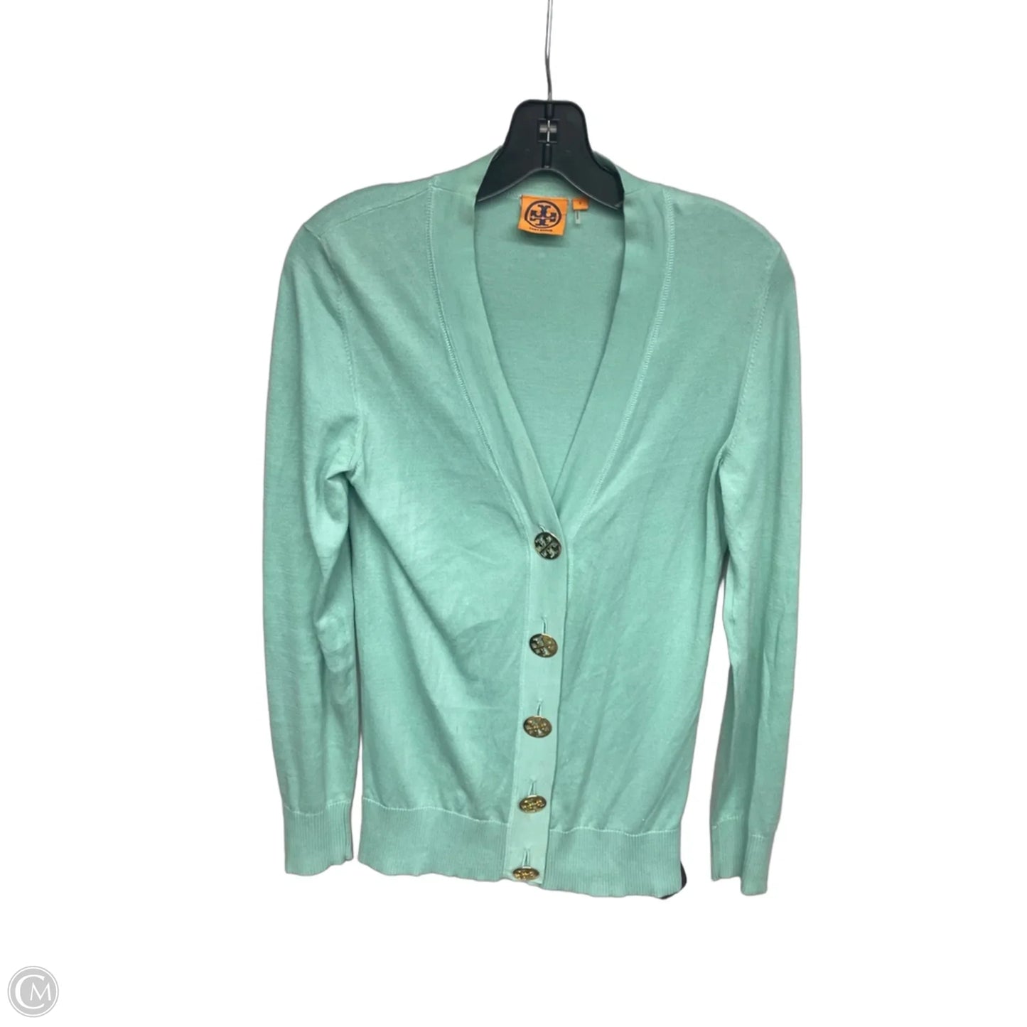 Cardigan Designer By Tory Burch In Green, Size: S