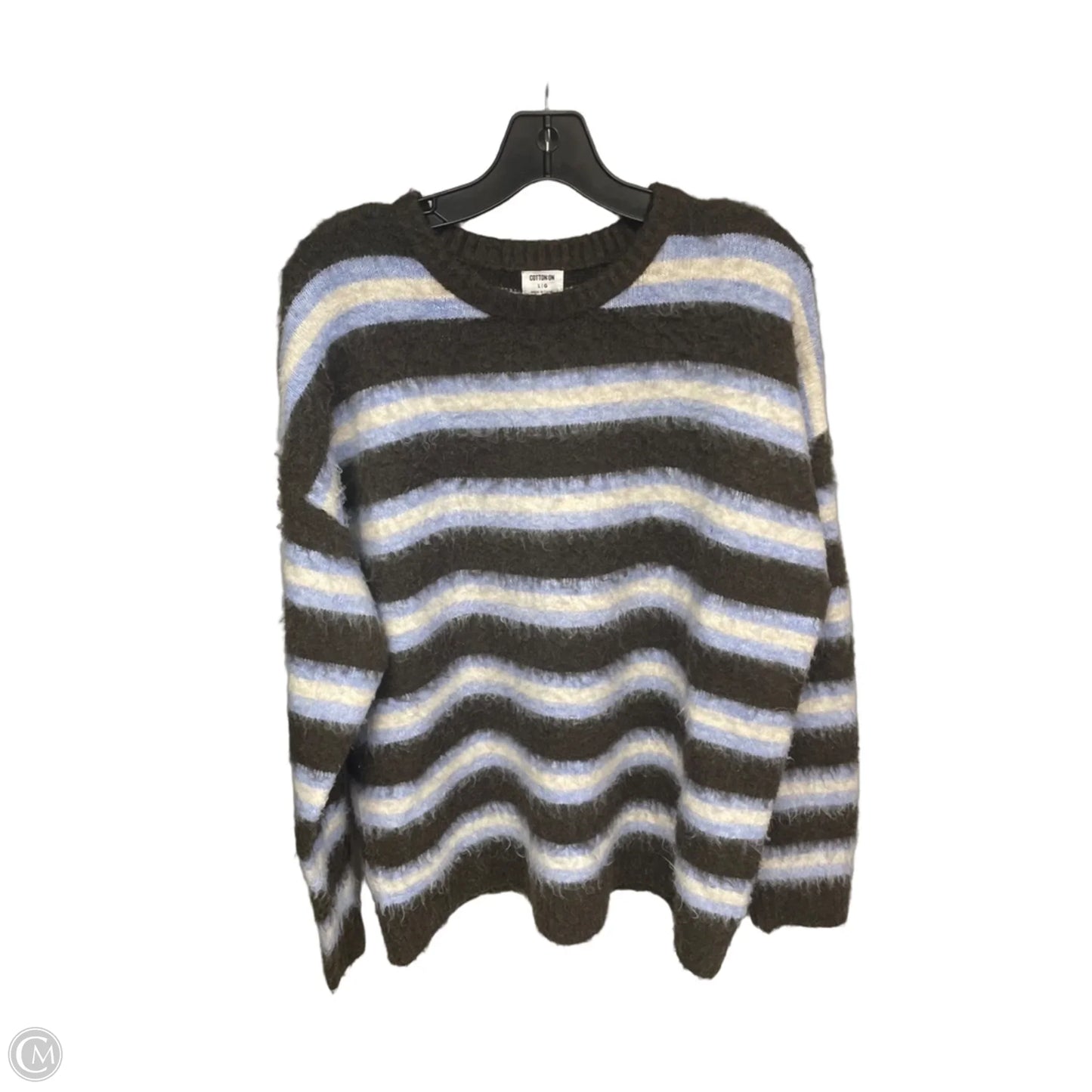 Sweater By Cotton On In Blue & Brown, Size: L