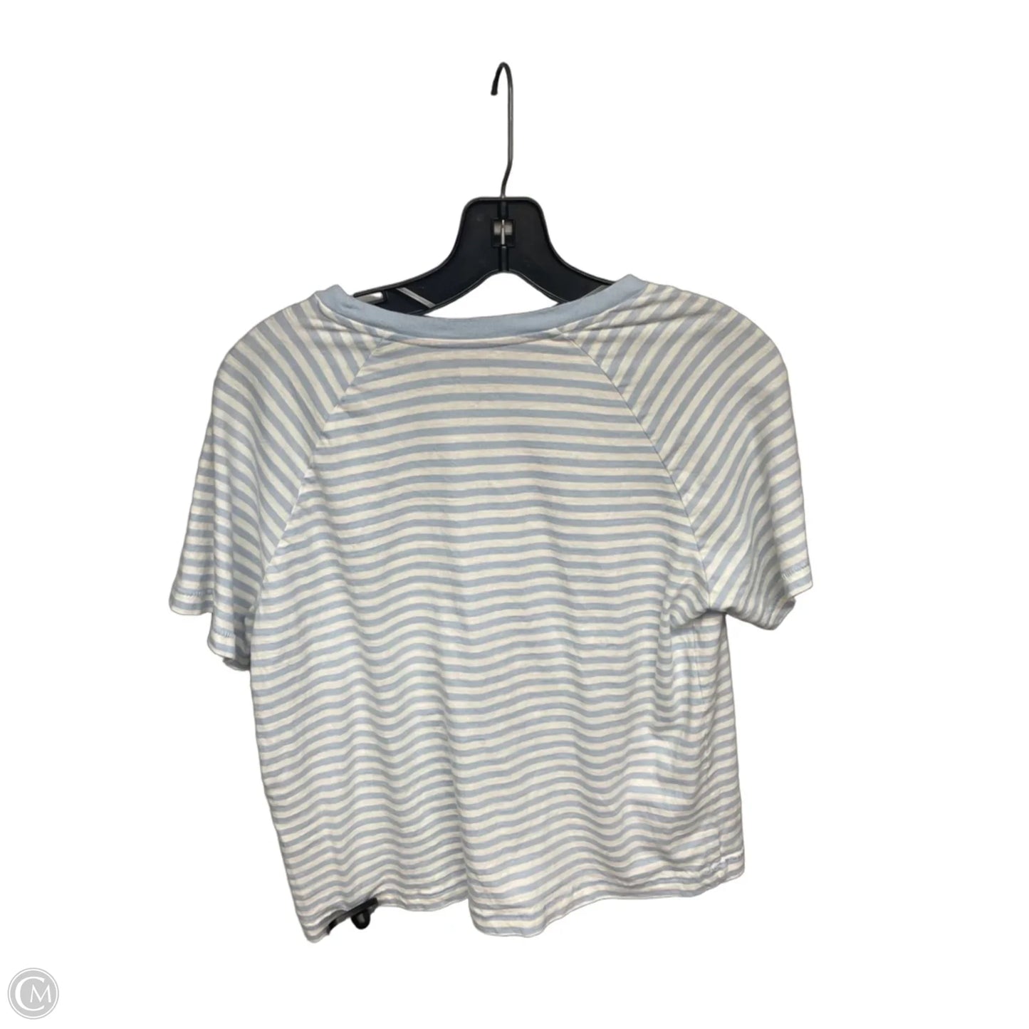 Top Short Sleeve Basic By Levis In Blue & Cream, Size: M