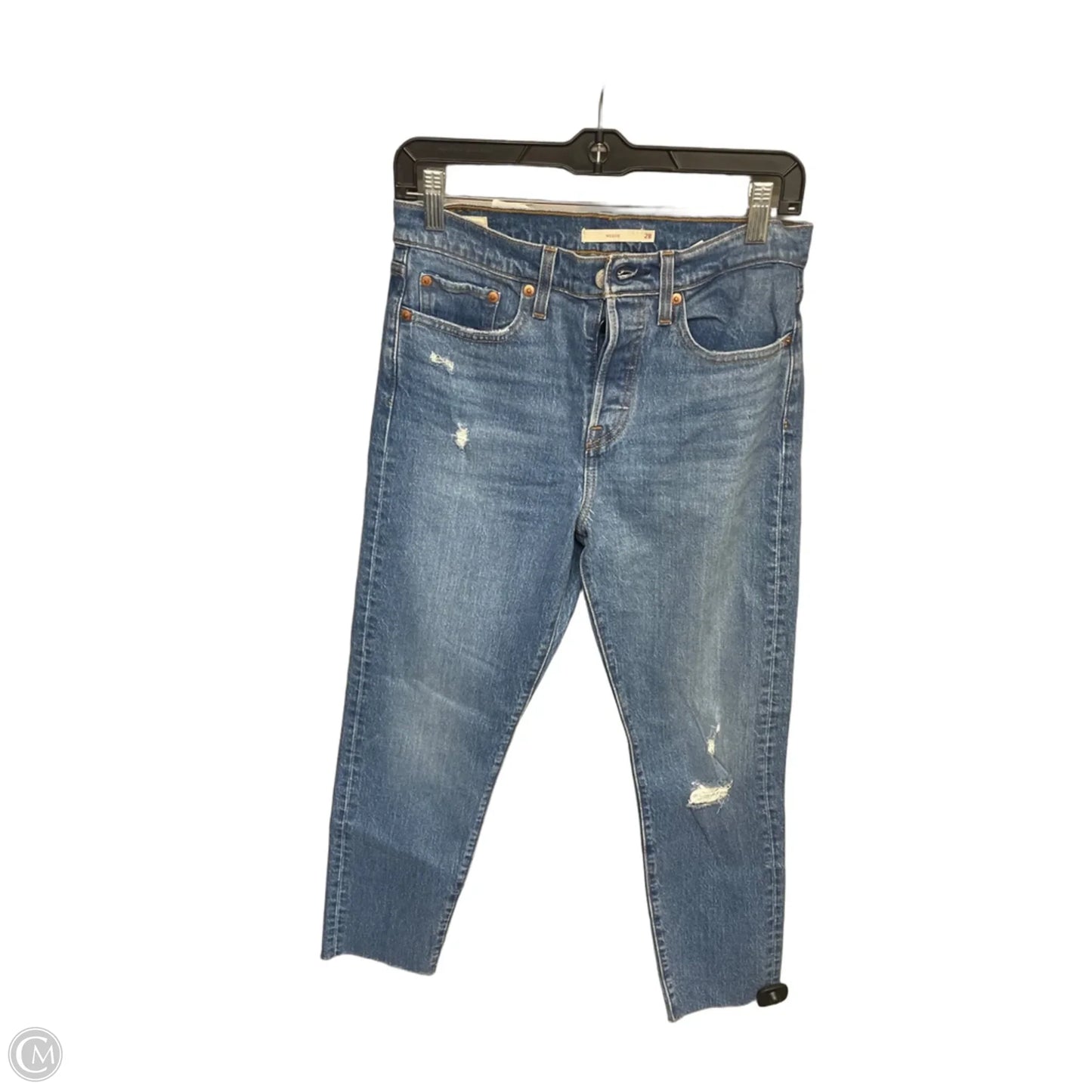 Jeans Straight By Levis In Blue Denim, Size: 6
