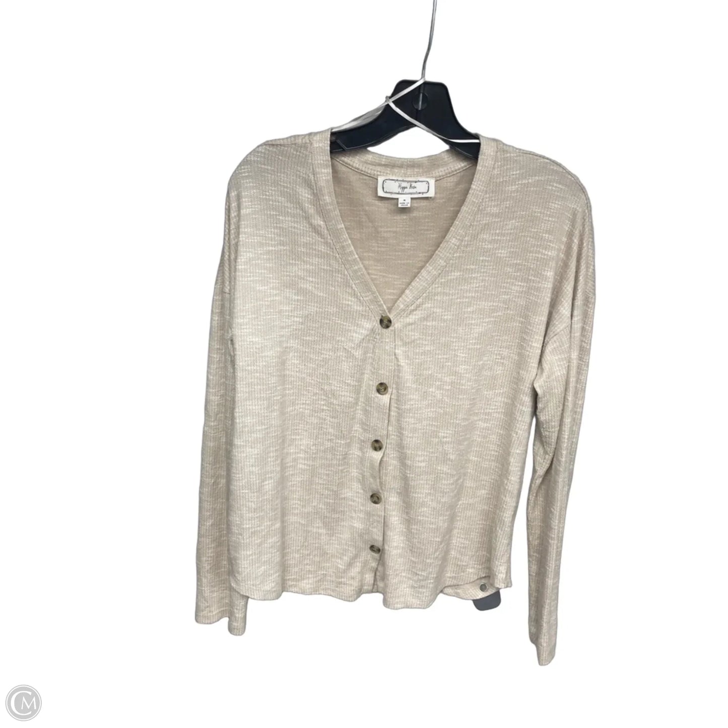Top Long Sleeve By Hippie Rose In Beige, Size: M