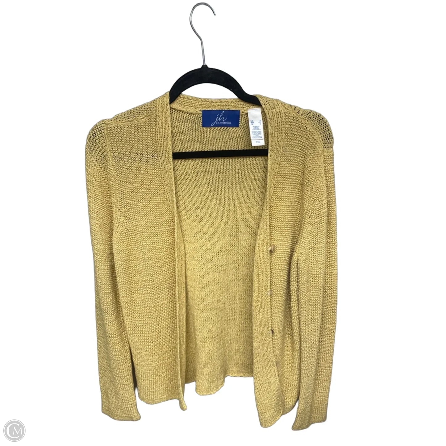 Cardigan By J H Collectibles In Yellow, Size: S