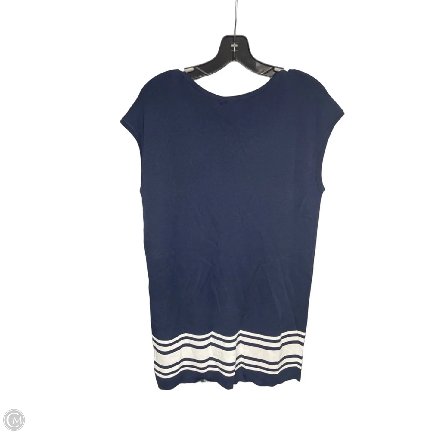 Dress Casual Short By Lauren By Ralph Lauren In Blue & White, Size: L