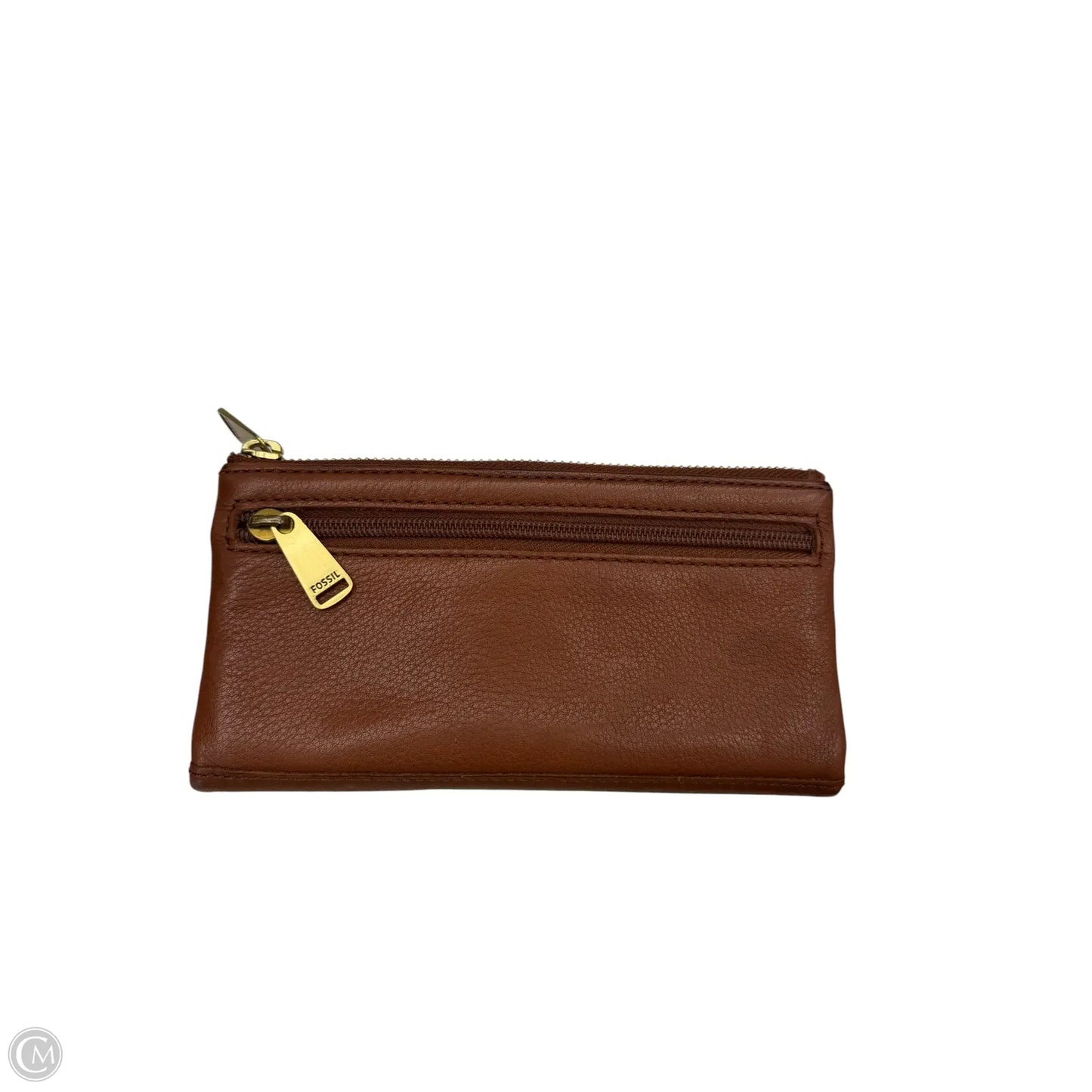 Wallet Leather By Fossil, Size: Medium