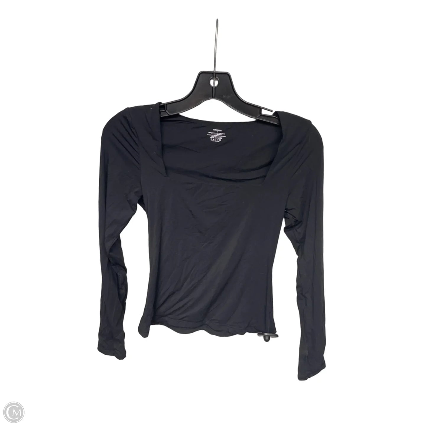 Top Long Sleeve Basic By Clothes Mentor In Black, Size: S