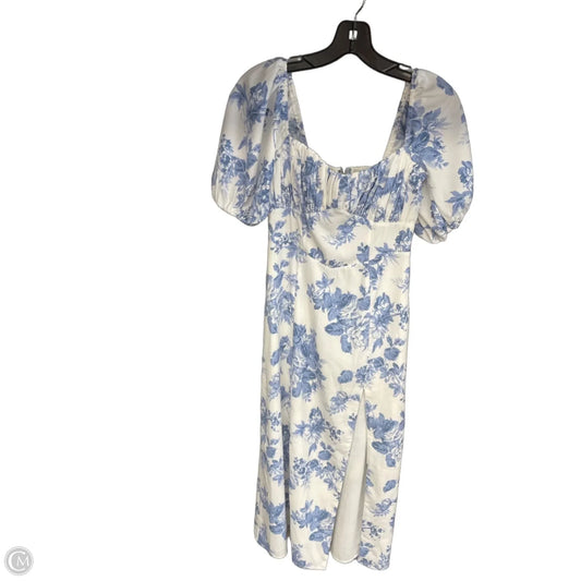 Dress Casual Maxi By Abercrombie And Fitch In Blue & White, Size: Xs